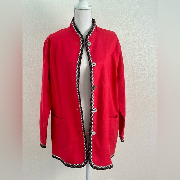 Koos of Course! Women’s Lightweight Reversible Linen Blend Blazer/Jacket Size M - Picture 2 of 12
